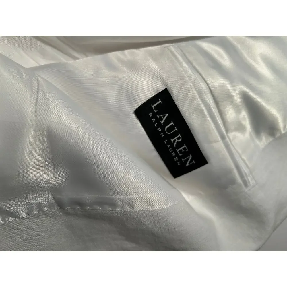 Lauren Ralph Lauren Men’s White Linen Suit 46R Jacket 40x30 Pants UltraFlex NEW!